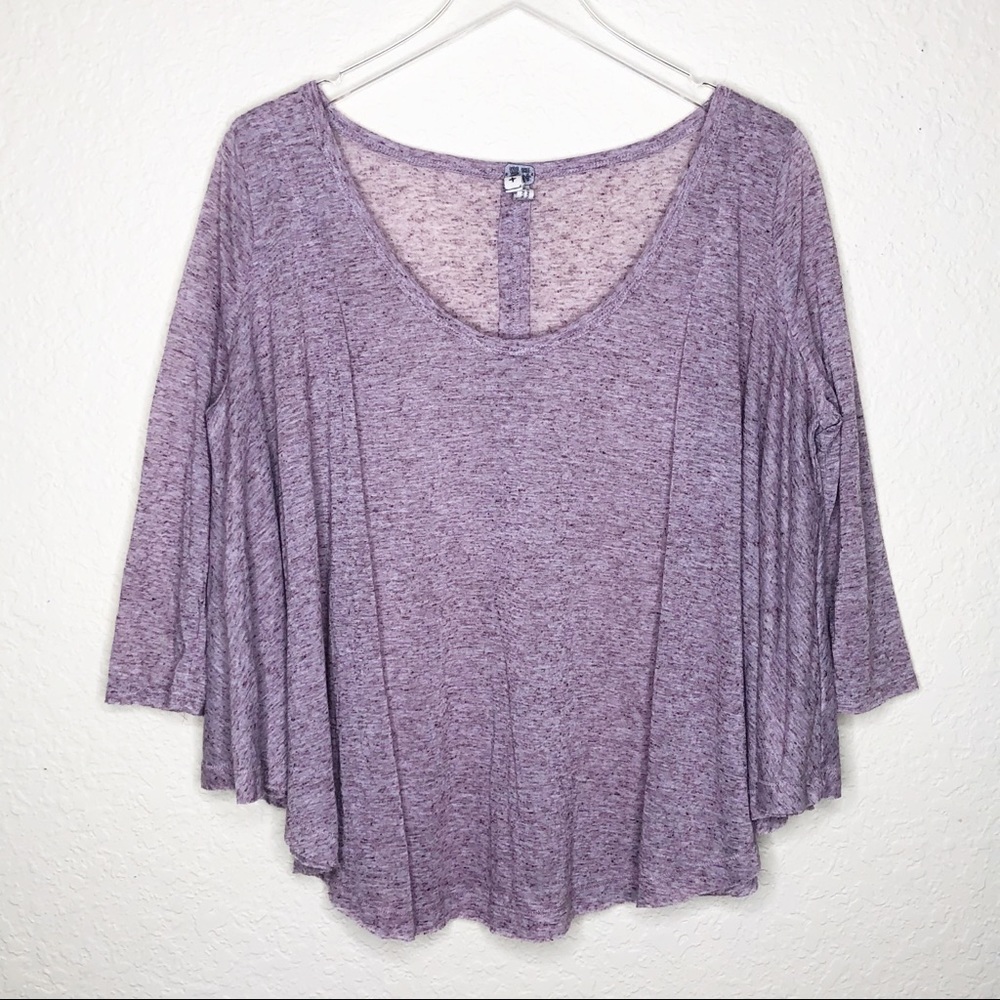 Free People | Purple Heathered Flowy Fop Size S